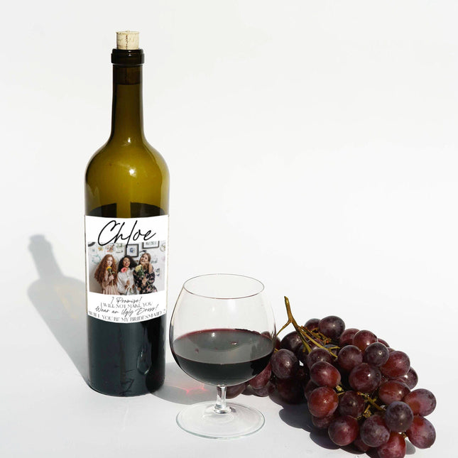 Waterproof Glossy Wine Label