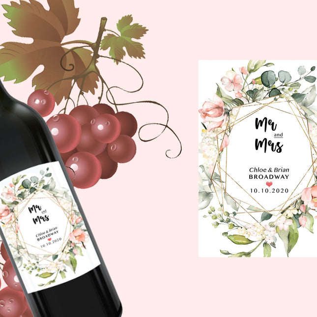 Bridesmaid Proposal Wine Label, stickers, reception engagement, baby showers, Baptism, Personalized wine bottle labels, design, Self adhesive paper, customization