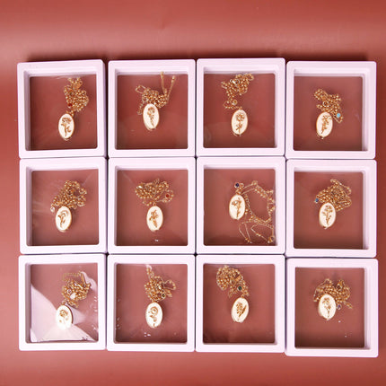 Birth Month Flower Gift Set, Necklace